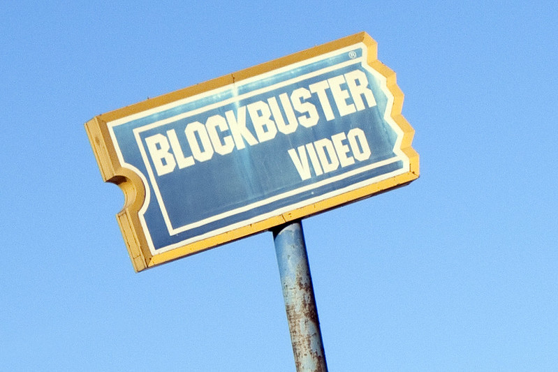 Blockbuster sign